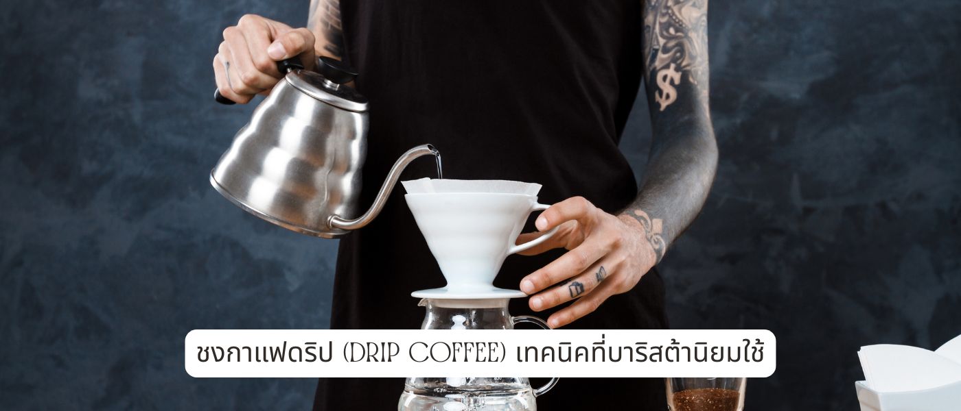 ชงกาแฟดริป (Drip Coffee) เทคนิคที่บาริสต้านิยมใช้